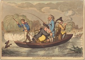 パントでの忍耐 作： Thomas Rowlandson