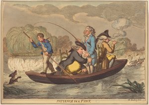 パントにおける忍耐 作： Thomas Rowlandson