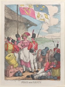 平和と豊穣、1814年3月8日、1814年3月8日。 作： Thomas Rowlandson