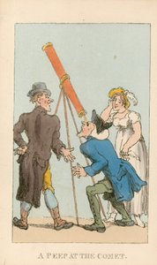 彗星を覗く 作： Thomas Rowlandson