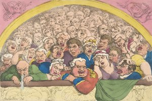 ピジョンホール。 1811 年 2 月 20 日、...、1811 年 2 月 20 日。 作： Thomas Rowlandson