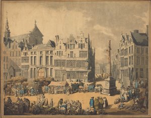 アントワープのメール広場、1797 年。
