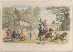 プレート 13、World in Miniature より、1816 年、1816 年。 作： Thomas Rowlandson