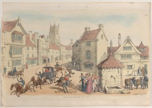 プレート 24、World in Miniature、1816 年より。, 1816. 作： Thomas Rowlandson
