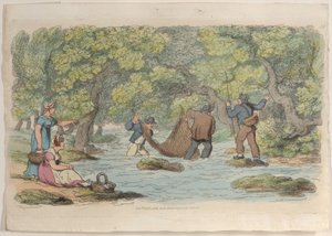 プレート 37、『World in Miniature』、1816 年、1816 年より。 作： Thomas Rowlandson