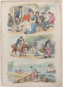 プレート 4: 採用、World in Miniature、1816 年より。, 1816. 作： Thomas Rowlandson