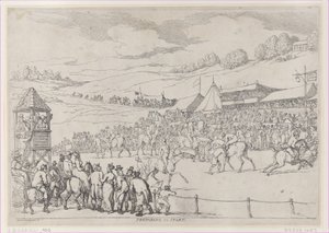 開始の準備、1811 年 9 月 30 日、1811 年 9 月 30 日。 作： Thomas Rowlandson