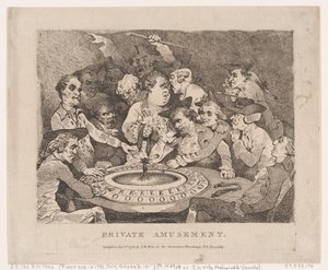 プライベート アミューズメント、1786 年 1 月 1 日、1786 年 1 月 1 日。 作： Thomas Rowlandson