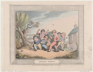 私立学校、1802 年 5 月 10 日、1802 年 5 月 10 日。 作： Thomas Rowlandson
