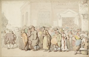 プロビデンス礼拝堂、18 世紀後半 作： Thomas Rowlandson