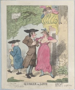 恋するクエーカー、1815年、1815年。 作： Thomas Rowlandson