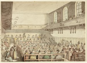 クエーカー教徒の集い 作： Thomas Rowlandson