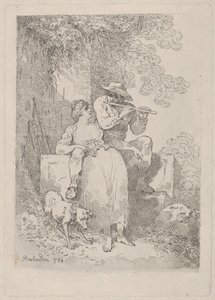 晴れた日に労働から休む, 1784-87., 1784-87. 作： Thomas Rowlandson