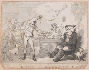 フォックス チェイスからの帰還 [原文のまま]、1787 年。 作： Thomas Rowlandson
