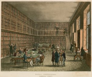 王立研究所、アルバマールストリート、ロンドン 作： Thomas Rowlandson