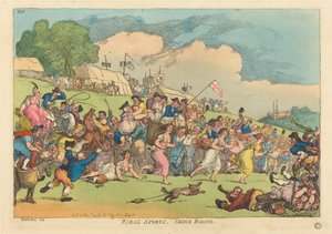 田舎のスポーツ。 スモック レーシング 作： Thomas Rowlandson