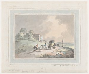 素朴なスケッチ、またはポストシェーズトラベリング、1785-99。、1785-99。 作： Thomas Rowlandson