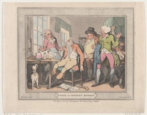 現代ローマ人のための学校、1802 年 5 月 10 日、1802 年 5 月 10 日。 作： Thomas Rowlandson