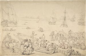シーポート 作： Thomas Rowlandson