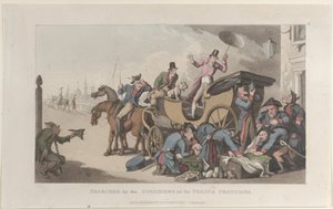 フランス辺境のドゥアニエが探した、1821年の『感傷的旅行記』より。 作： Thomas Rowlandson