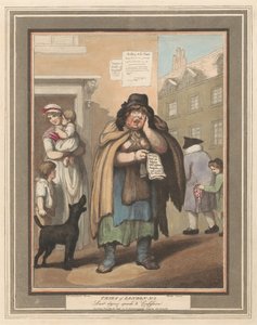 8個セット: Cries of London 作： Thomas Rowlandson