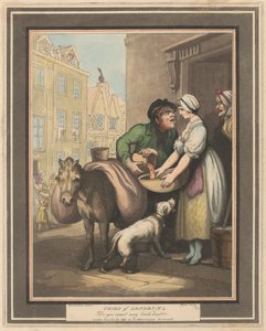 8個セット: Cries of London 作： Thomas Rowlandson