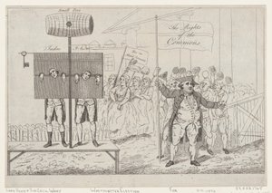 さらし台のセシル・レイ卿、1784 年 5 月 7 日、1784 年 5 月 7 日。 作： Thomas Rowlandson