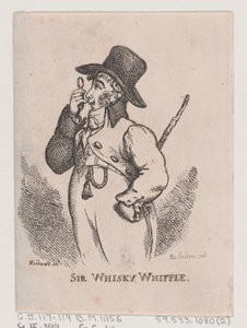 ウィスキー・ウィッフル卿、1808 年 4 月、1808 年 4 月。 作： Thomas Rowlandson