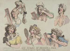 顔を修復するための 6 段階、右本音に捧げます。 レディ・アー...、1792年5月29日。 作： Thomas Rowlandson