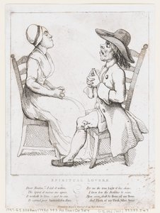 Spiritual Lovers、1797 年 1 月 2 日、1797 年 1 月 2 日。 作： Thomas Rowlandson