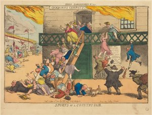 カントリーフェアのスポーツ 作： Thomas Rowlandson