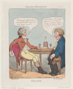 スクワイア、1799 年 8 月 30 日、1799 年 8 月 30 日。 作： Thomas Rowlandson