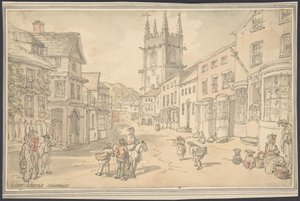セント・オーステル、コーンウォール 作： Thomas Rowlandson