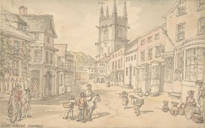 セント オーステル、コーンウォール、1780 ～ 1827 年。 作： Thomas Rowlandson