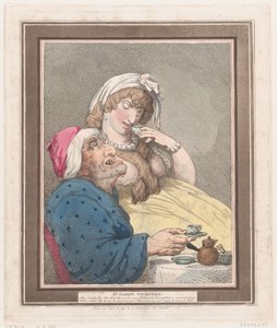 セント ジェームズの求愛、1799 年 4 月 10 日、1799 年 4 月 10 日。 作： Thomas Rowlandson