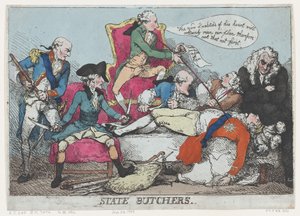 州の肉屋、1789 年 1 月 28 日、1789 年 1 月 28 日。 作： Thomas Rowlandson