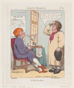 スチュワード、1799 年 9 月 10 日、1799 年 9 月 10 日。 作： Thomas Rowlandson