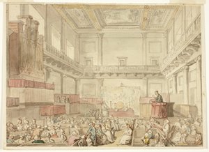 ロンドンの小宇宙からのロイヤルチャペル、ホワイトホールの研究 作： Thomas Rowlandson