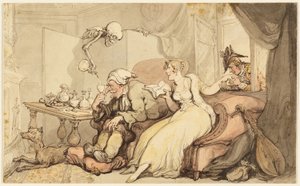 新婚旅行の勉強 作： Thomas Rowlandson