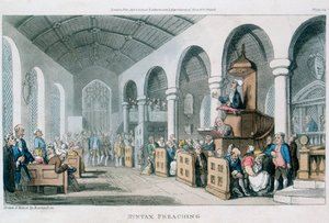 「構文の説教」、1813 作： Thomas Rowlandson