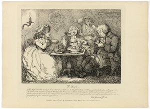 ボズウェルの『ヘブリディーズ諸島紀行』より「紅茶 作： Thomas Rowlandson