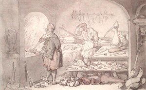 アルケミスト」（水彩・紙） 作： Thomas Rowlandson