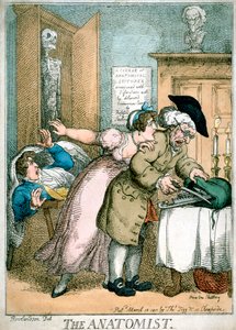 解剖学者、1811 作： Thomas Rowlandson