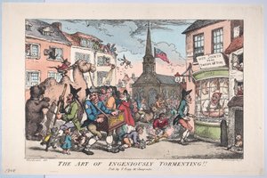 巧妙に苦しめる芸術、1808 年 2 月 8 日、1808 年 2 月 8 日。 作： Thomas Rowlandson