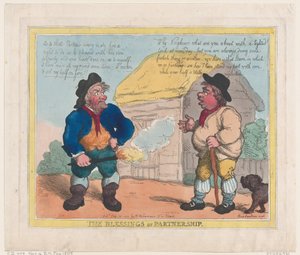 パートナーシップの祝福、1805 年 7 月 28 日、1805 年 7 月 28 日。 作： Thomas Rowlandson