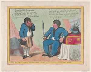 1806 年 5 月 1 日、勝利の勇敢なタールと嘆かわしいネルソンの残骸!、1806 年 5 月 1 日 作： Thomas Rowlandson