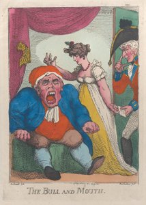 雄牛と口、1808-09。、1808-09。 作： Thomas Rowlandson