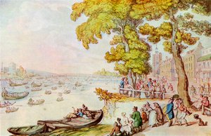チェルシーモール、1929 作： Thomas Rowlandson