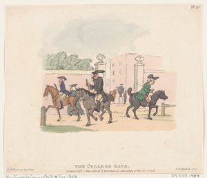 The College Gate, May 1, 1803., May 1, 1803. 作： Thomas Rowlandson