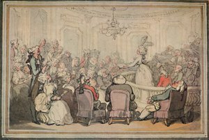 コンサート。マシュー・ブランブルズ・トリップからバースまで、c1780-1820、1923 作： Thomas Rowlandson